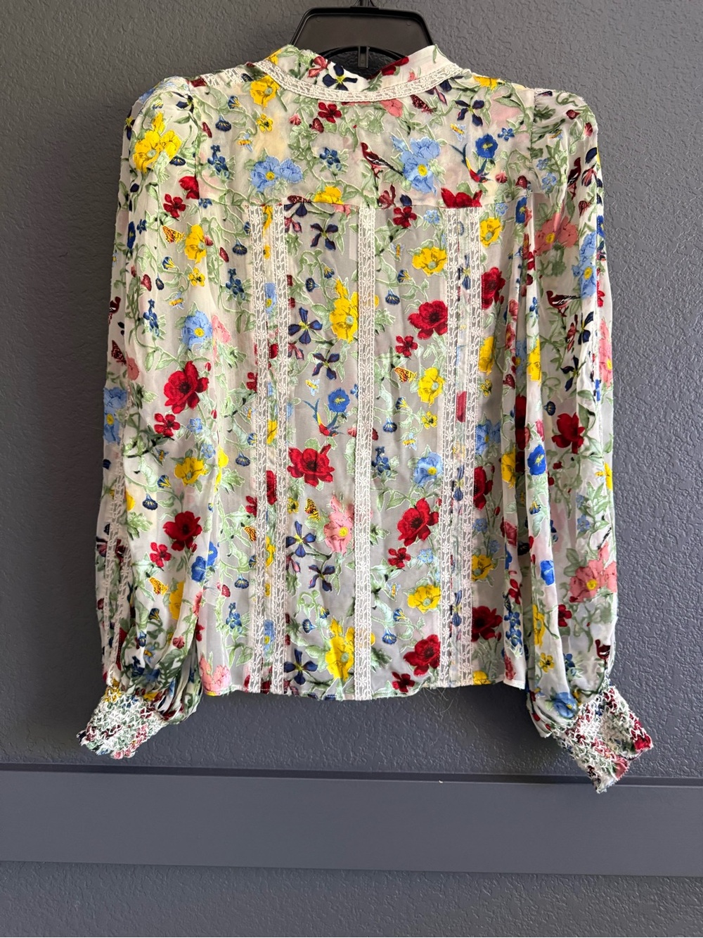ALICE & OLIVIA • NWT Arlette floral blouse - XS long sleeve - Picture 10 of 10